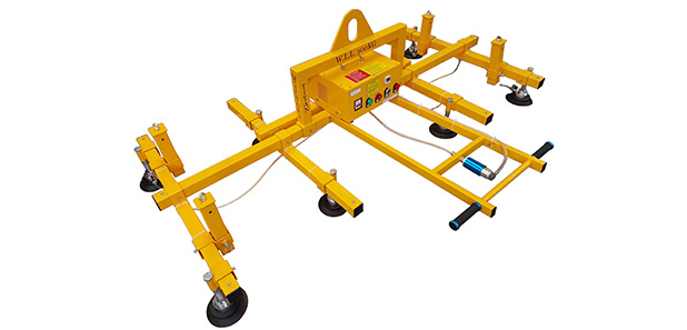 Victory TITAN vacuum lifter lifting large sheet steel panel
